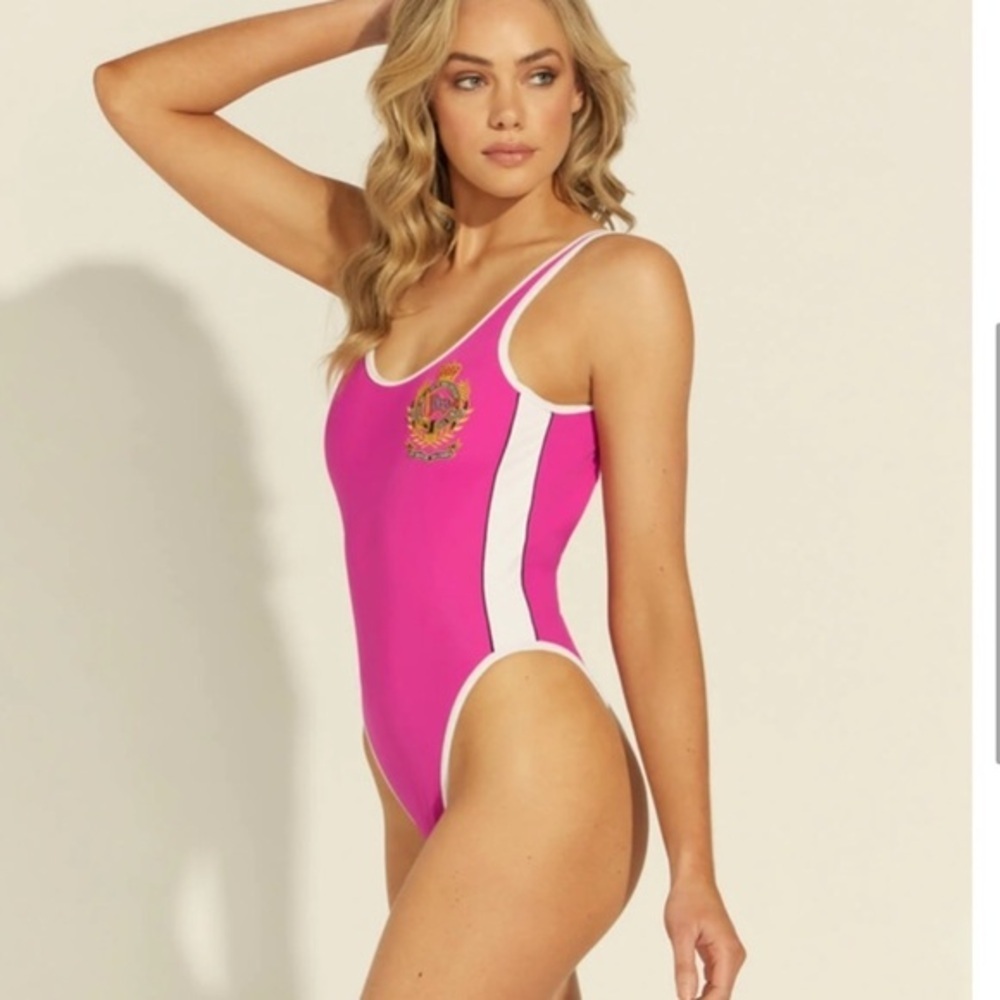 Guess 40th Anniversary Pink One-Piece Swimsuit